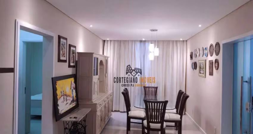 Apartamento com 2 suítes/lavabo/garagem demarcada à venda, 118 m² por r$ 850.000 - boqueirão - santos/sp