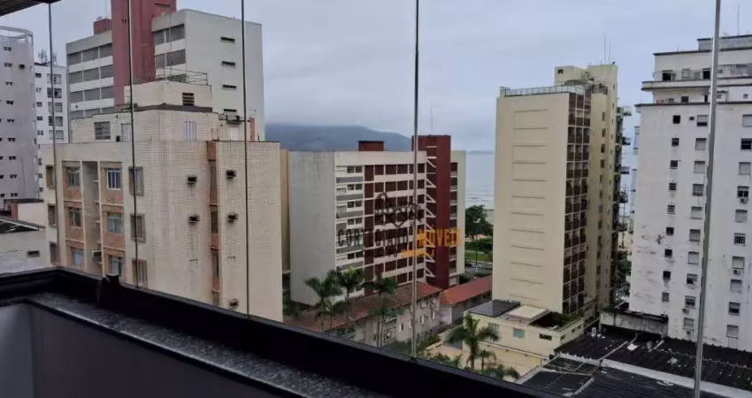 Boqueirão - 1 apartamento por andar - vista mar - andar alto !