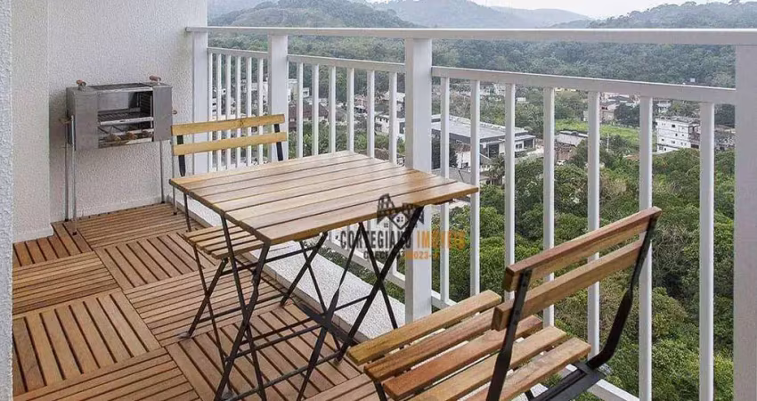 Apartamento com 2 dormitórios/lazer completo à venda, 54 m² por r$ 340.000 - morro de nova cintra - santos/sp