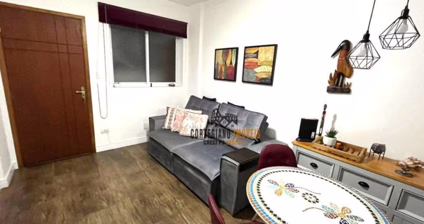 Apartamento com 1 dormitório à venda, 47 m² por R$ 470.000,00 - Gonzaga - Santos/SP