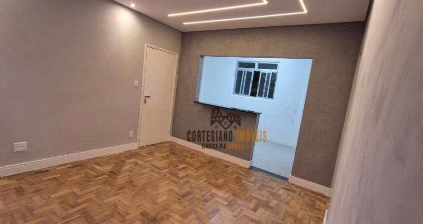 Apartamento com 3 dormitórios para alugar, 100 m² por R$ 4.200,02/mês - Embaré - Santos/SP