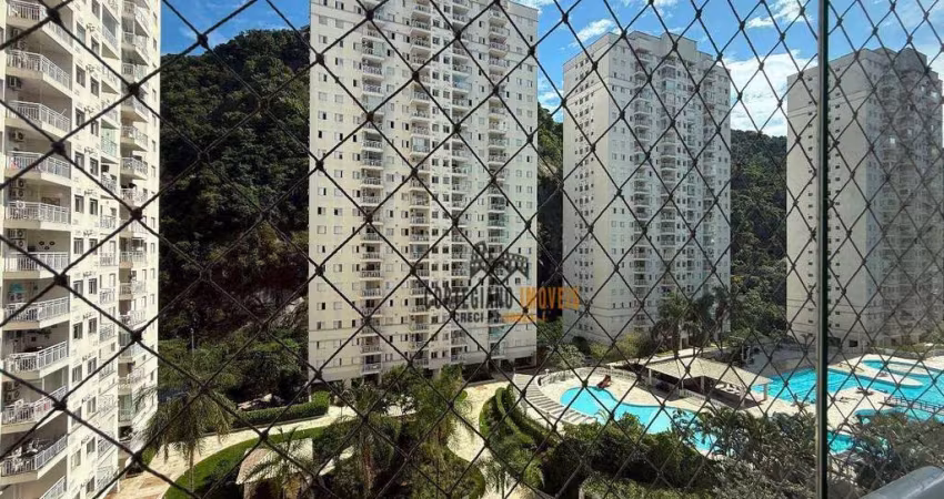 Acqua Play Home &amp; Resort Apartamento com 3 dormitórios à venda, 84 m² por R$ 650.000 - Marapé - Santos/SP