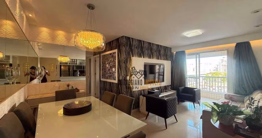 Apartamento com 3 dormitórios à venda, 100 m² por R$ 850.000,00 - Encruzilhada - Santos/SP