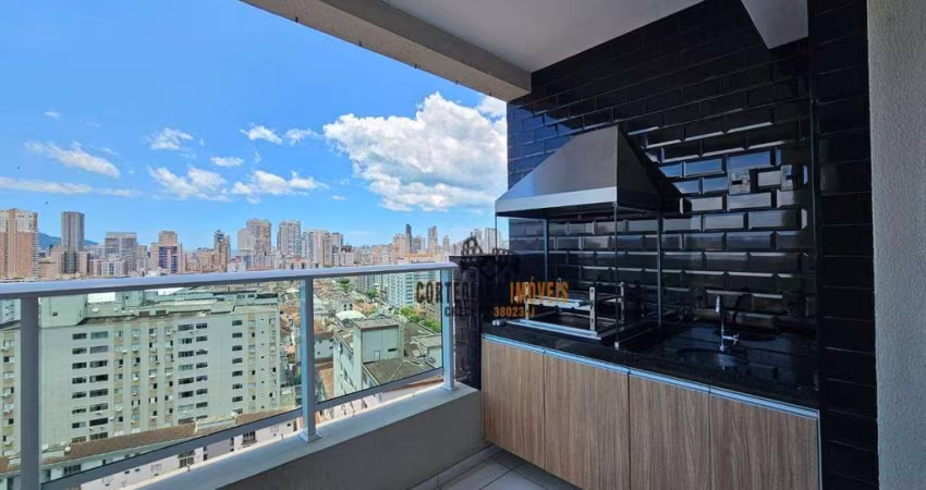 Apartamento com 2 dormitórios, 63 m² - venda por R$ 700.000,00 ou aluguel por R$ 5.402,00/mês - Campo Grande - Santos/SP