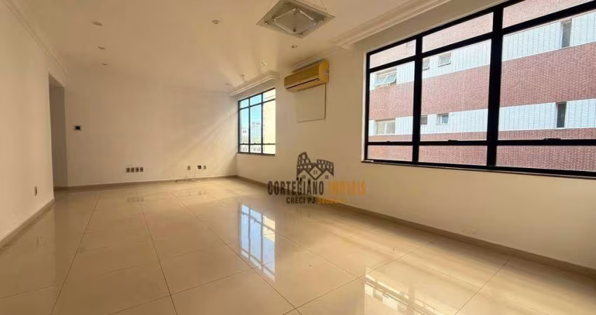 Apartamento com 3 dormitórios para alugar, 145 m² por R$ 7.870,02/mês - Pompéia - Santos/SP
