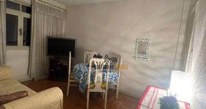 Apartamento com 1 dormitório para alugar, 55 m² por R$ 2.700,00/mês - Pompéia - Santos/SP