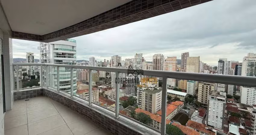 Apartamento com 2 dormitórios para alugar, 65 m² por R$ 6.900,02/mês - Boqueirão - Santos/SP