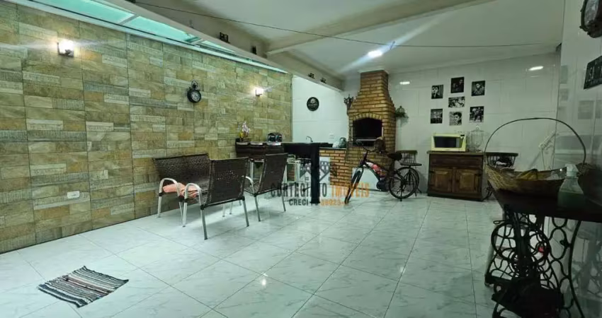 Sobrado com 3 dormitórios/2 suítes/2 vagas/churrasqueira  à venda, 163 m² por r$ 1.450.000 - vila belmiro - santos/sp