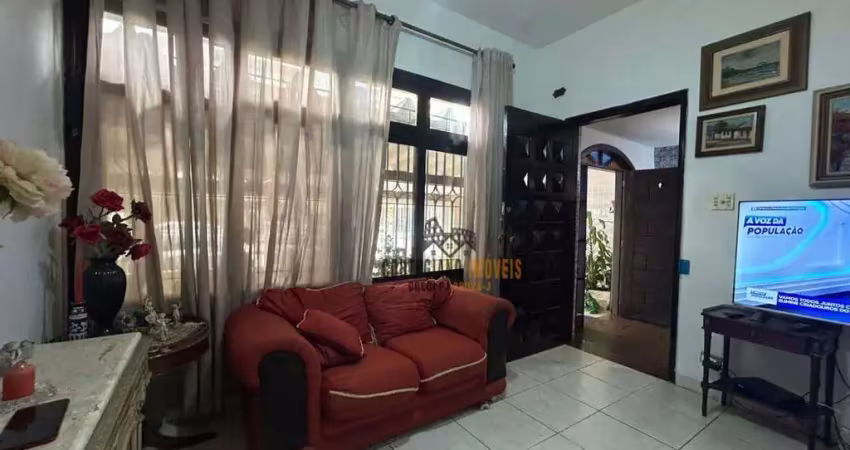 Casa sobreposta baixa 3 dormitórios, 2 vagas - boqueirão - santos/sp
