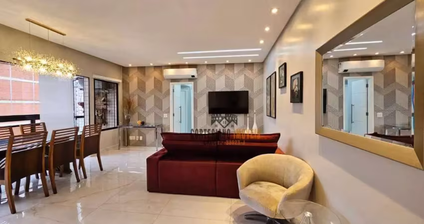 Amplo apartamento 2 dormitórios/suíte/dep de empregad/lazer à venda em santos !