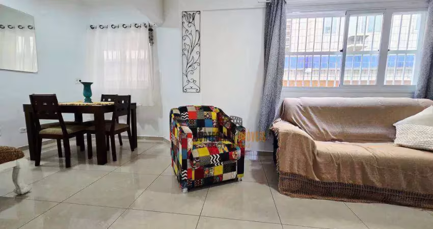 Apartamento térreo com quintal - 3 dormitórios à venda, 122 m² por r$ 530.000 - embaré - santos/sp