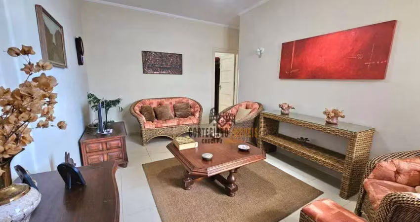 Apartamento com 2 dormitórios, 1 vaga - 'vista mar' - pompéia - santos/sp