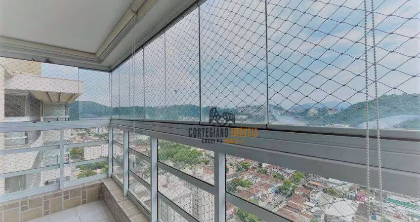 Apartamento 3 dormitórios, 2 vagas demarcadas, lazer - vila belmiro - santos/sp