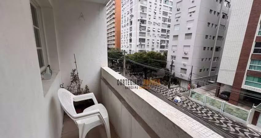 Gonzaga, praia - sala-living / 1 dormitório à venda, 45 m² por r$ 300.000,00 !