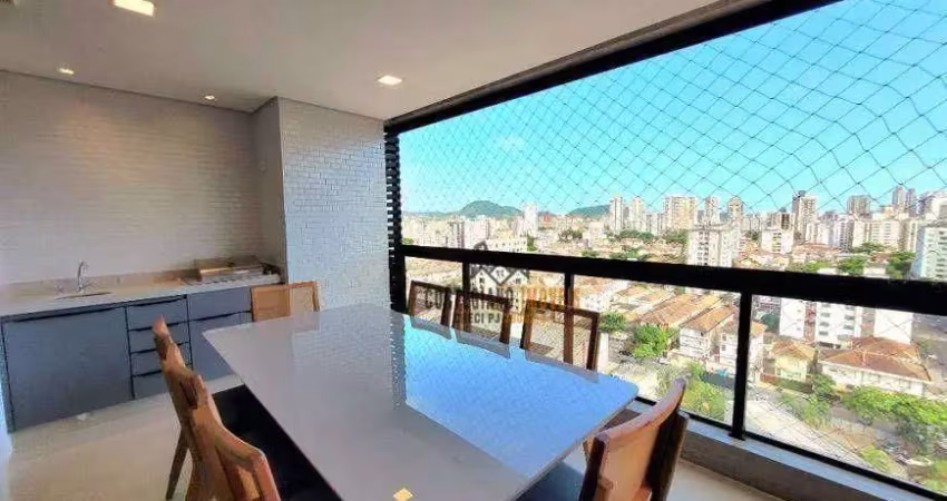 Prédio novo - lazer completo - andar alto - apartamento 2 dormitórios à venda, aparecida, santos!