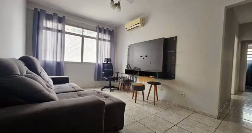 Apartamento com 2 dormitórios/2 banheiros/elevador à venda, 77 m² por r$ 375.000 - vila matias - santos/sp