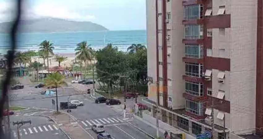 Apartamento 2 dormitórios, 1 suíte, 1 vaga, vista mar - itararé - são vicente/sp