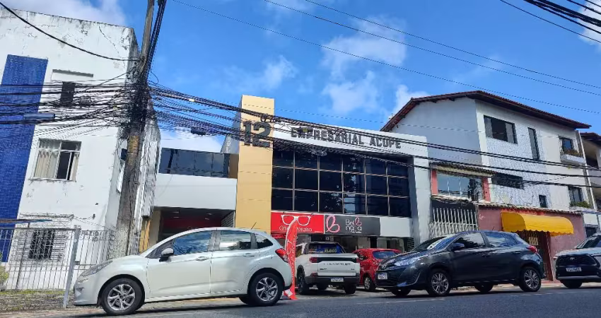Sala comercial para locação de 65 m2 no empresarial acupe no acupe de brotas