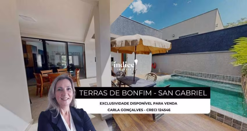 Casas Condomínio no Bairro Bonfim Paulista, 3 quartos, 1 suíte, 4 vagas, Terras de Bonfim - San Gabriel