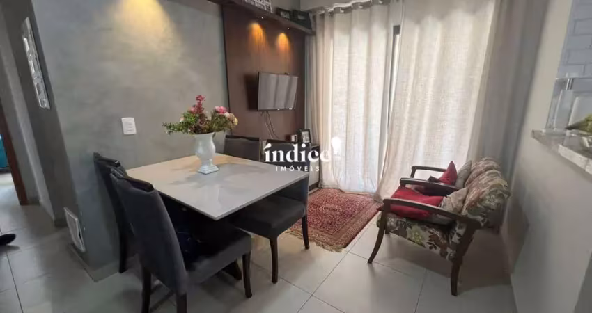 Apartamento no bairro ribeirânia, 2 quartos, 1 suíte, 1 vaga, jardins de florença