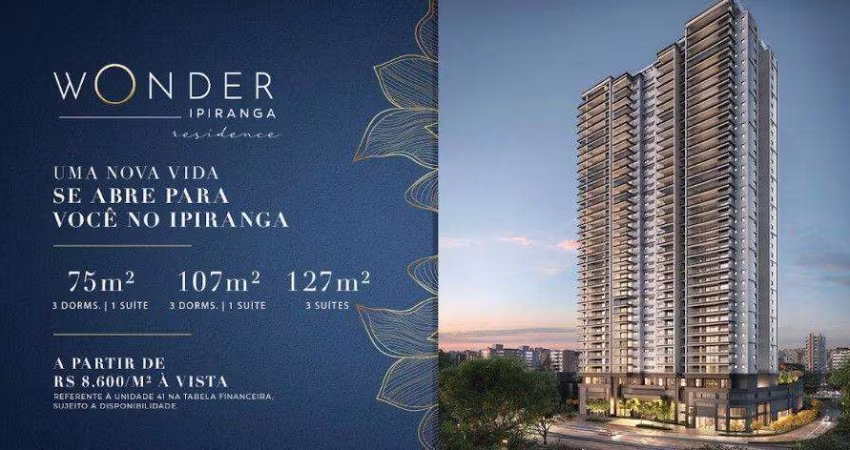 Apartamento para Venda em São Paulo, Sacomã, 3 dormitórios, 3 suítes, 4 banheiros, 2 vagas