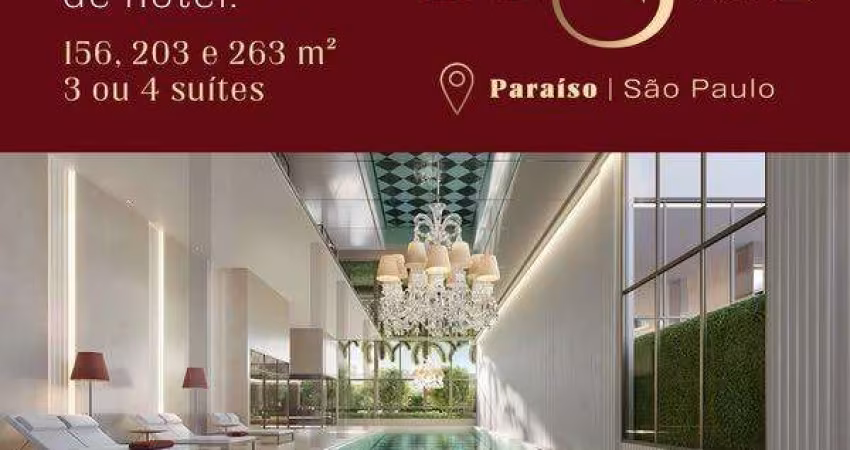 Apartamento para Venda em São Paulo, Paraíso, 4 dormitórios, 4 suítes, 5 banheiros, 3 vagas