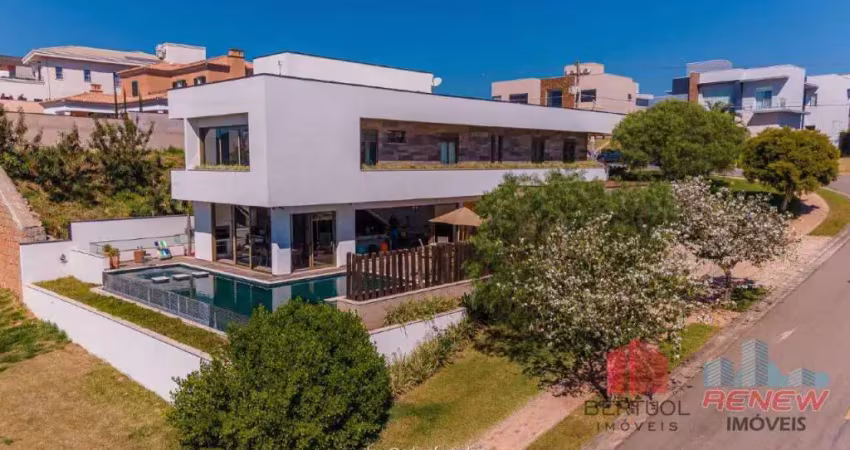 Casa Luxuosa com 413m2 de área construída com vista panorâmica à venda no residencial Campo de Toscana, em Vinhedo, SP