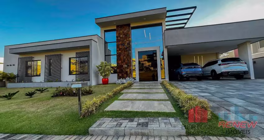 Encante-se com esta casa térrea de alto padrão – conforto, sofisticação e tecnologia em cada detalhe!