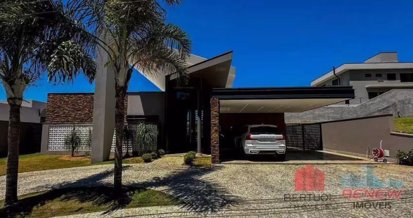 Casa térrea à venda, 4 suítes e 6 vagas - condomínio villa d'oro - vinhedo/ sp