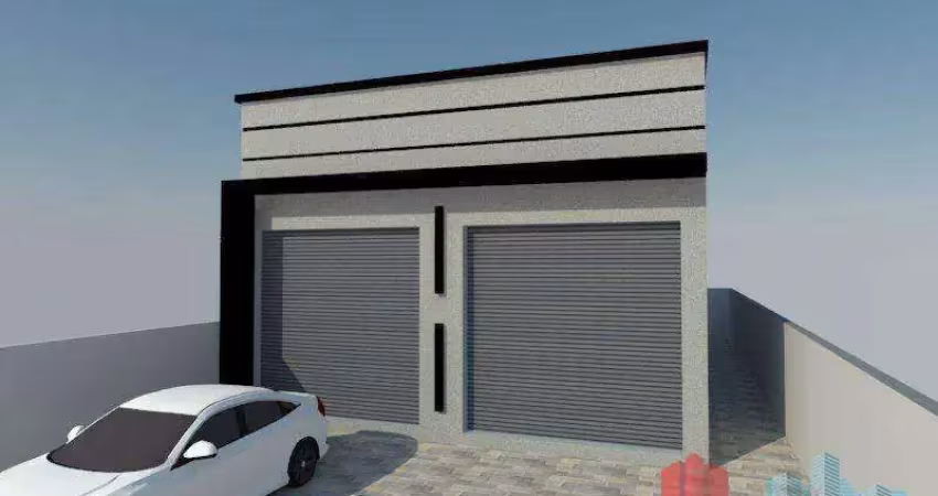 Galpão novo para locação – 146 m² (133 m² de área útil)
