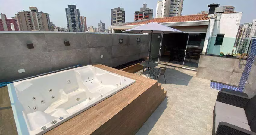 Cobertura para venda em santo andré, valparaiso, 3 dormitórios, 1 suíte, 2 banheiros, 2 vagas