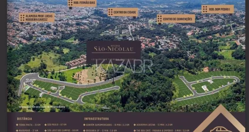 Terreno à venda Reserva São Nicolau, 408 m² por apenas R$ 490.000 - Alpes de Atibaia - Atibaia/SP