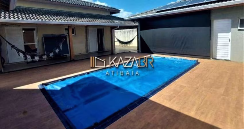 Casa à venda, 4 dorms – 2 suítes. Piscina. 260m2 - R$1.250.000 - Condomínio Jd. Shangri-lá – Atibaia / SP