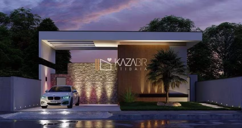 Casa térrea à venda, 3 dormitórios sendo 1 suíte, piscina, 145m². $1.390.000 – Condomínio Atibaia Park I – Atibaia / SP