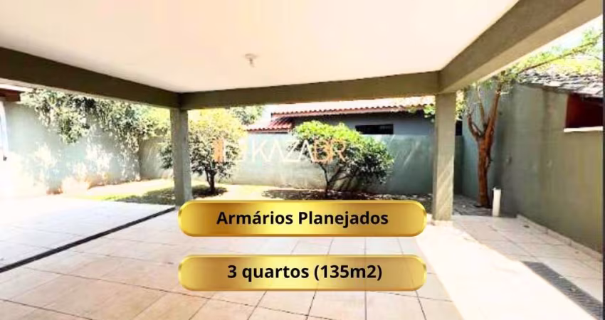 Casa com 3 dormitórios para alugar, 135 m² por R$ 5.144,00/mês - Jardim dos Pinheiros - Atibaia/SP