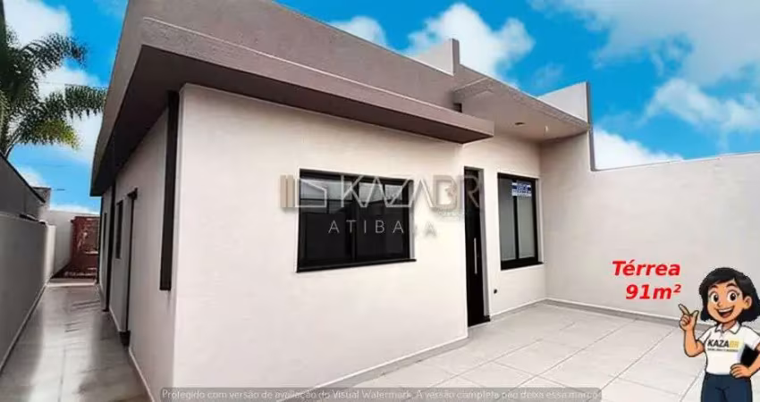 Casa térrea à venda, 3 dormitórios (1 suíte), 91m² - $660.000 – nova atibaia