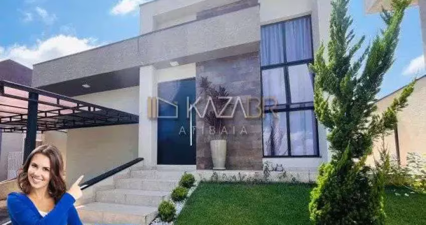 Casa térrea à venda, 3 dormitórios (1 suíte), piscina, 170m² - $1.270.000 – condomínio terras de atibaia i – atibaia/sp