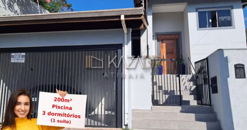 Casa à venda, 3 dormitórios (1 suíte), piscina, 280m² - $1.290.000 – retiro das fontes – atibaia/sp