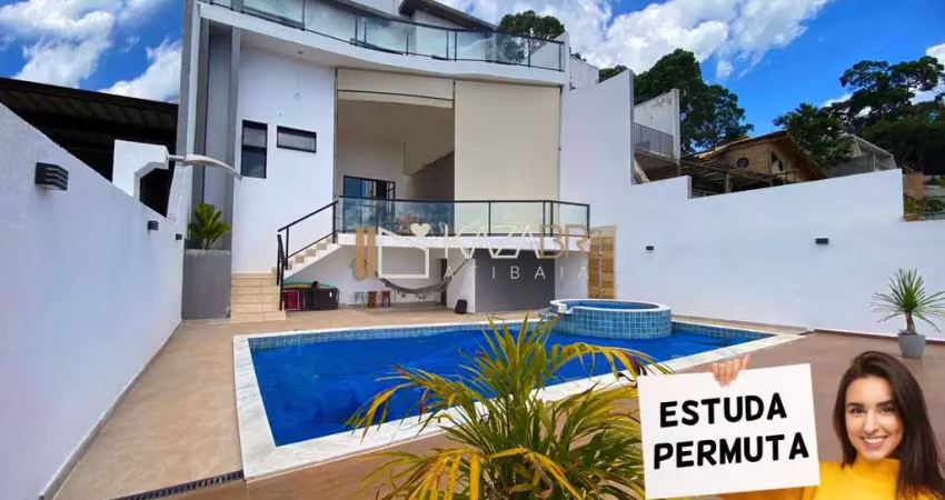 Casa à venda, 3 dormitórios (2 suítes), piscina, área gourmet, 500m² - $998.000 – condomínio recanto primavera – atibaia/sp