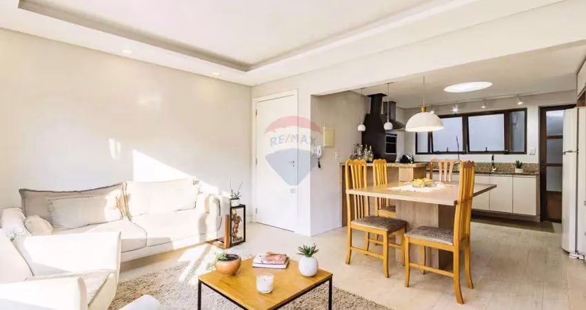 Apartamento de 103 m² com 3 dormitórios e 3 banheiros próximo ao shopping wallig
