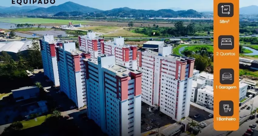 Apartamento todo mobiliado e equipado para venda  com 2 quartos bairro  ressacada - itajaí - sc