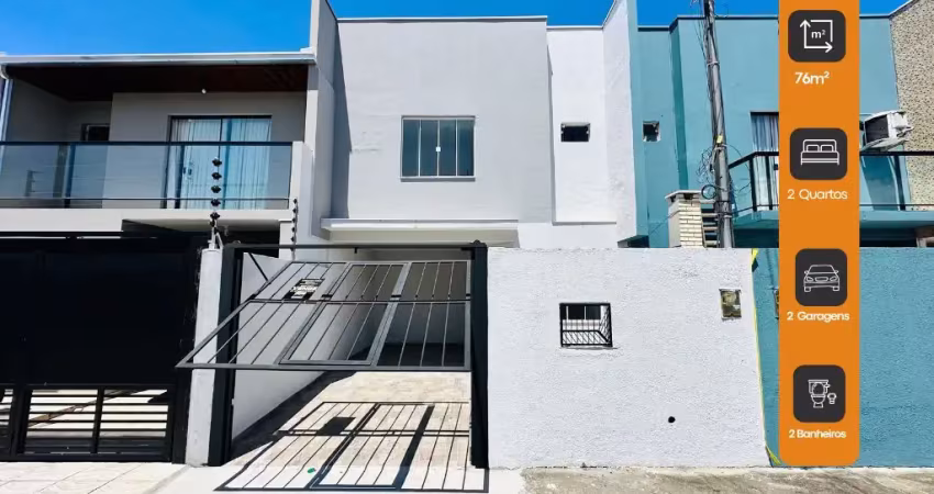 Casa para venda aceita financiamento bancário com 2 quartos, 2 vagas  cidade nova - itajaí - sc