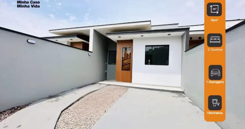 Casa  para venda pelo minha casa minha vida com 2 quartos no bairro  rio do meio - itajaí - sc