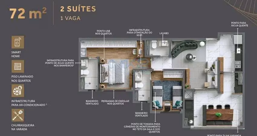 Vendo Apartamento com 3 suítes e 1 vaga, Vila Dom Pedro I, São Paulo, SP