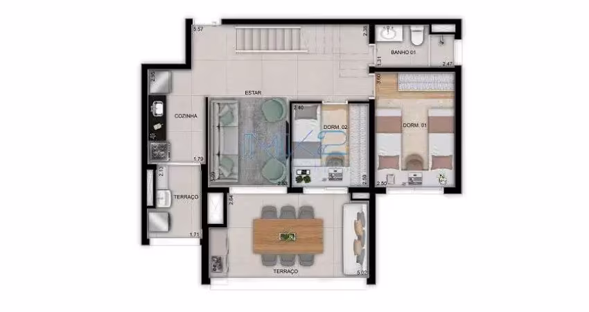 Apartamento com 2 quartos à venda na Rua Senador Milton Campos, 158, 50, Santo Amaro, São Paulo