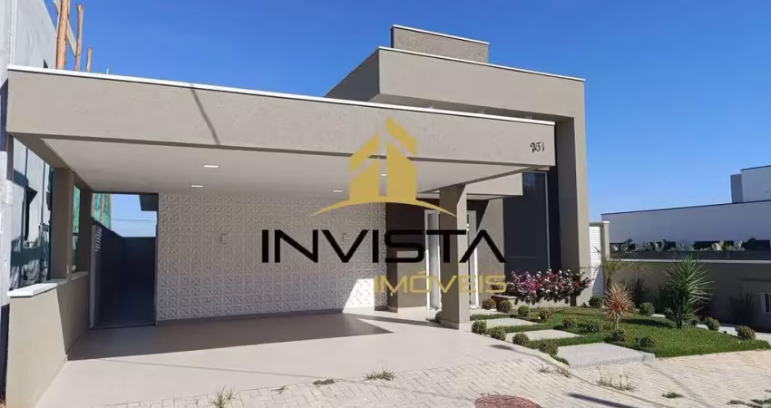 Casa nova e térrea- cond. aruanã - 3 dorms- lazer completo- aceita permuta
