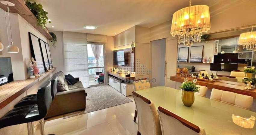 Apartamento 100% mobiliado em excelente localização no bairro Campinas.
