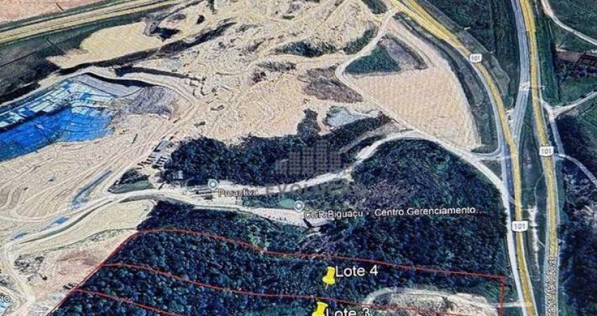 Excelente Área com  18777 m² de frente para BR 101, Contorno Viário- (Guaporanga) - Biguaçu/SC