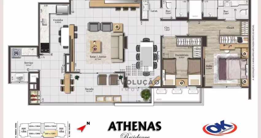 Apartamento de alto padrão entregue recentemente no coração de campinas