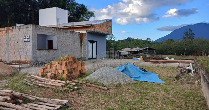 Terreno com casa em construção - santo amaro da imperatriz sc
